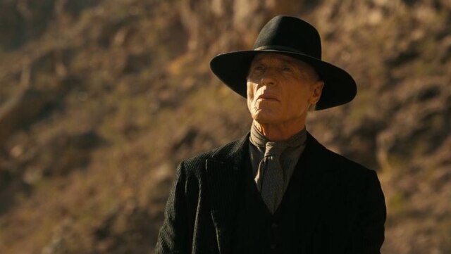 HBO Max Ed Harris como O Homem de Preto em cena de 'Westworld'.