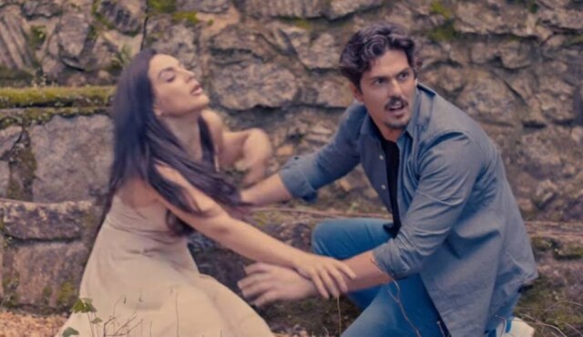 Reprodução de cena do clipe 'Medida Certa' (2017) / Jorge e Mateus Kéfera e Rafael Infante