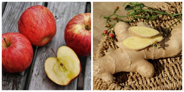   The apple and ginger have astringent functions, helping to "clear up" the throat 