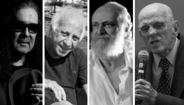 Wilton Junior / Estadão | Marcos Arcoverde / Estadão | Fábio Motta / Estadão | Guilherme Gonçalves Moraes Moreira, Flavio Migliaccio, Aldir Blanc e Rubem Fonseca
