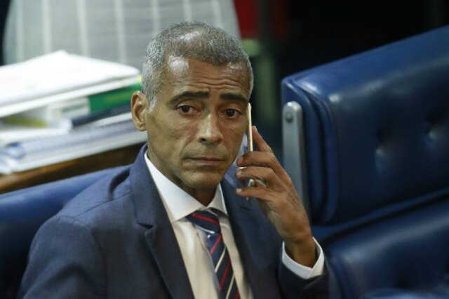 Dida Sampaio / Estadão O senador Romário Faria