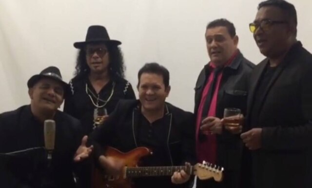 Instagram / @oficialbandax Ximbinha e seus colegas do Cabaré do Brega