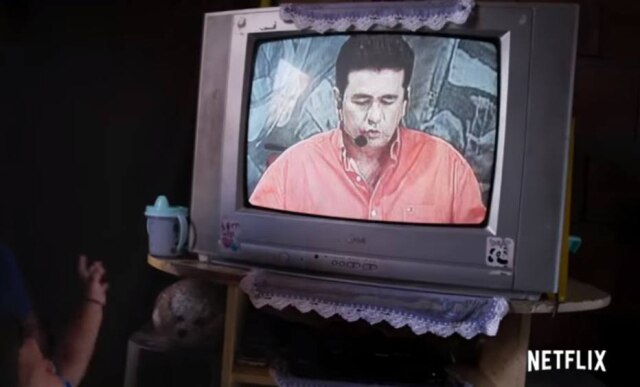 Reprodução de cena de 'Bandidos na TV' (2019) / Netflix Cena de 'Bandidos na TV', série da Netflix sobre o ex-deputado estadual Wallace Souza.