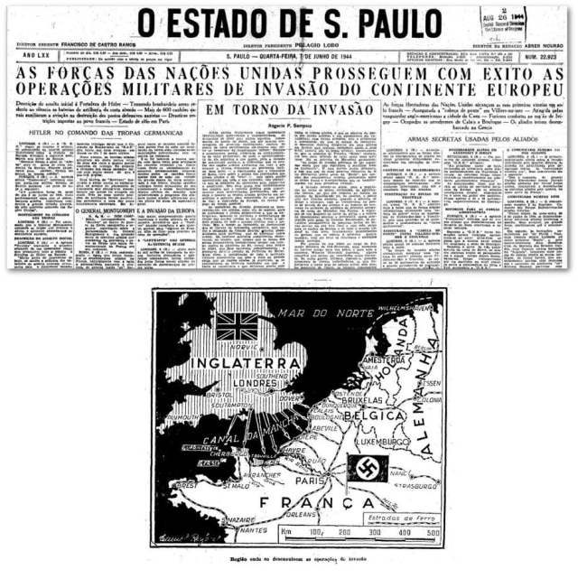 Acervo/Estadão O Estado de S.Paulo- 7/6/1944clique aqui para ver a página