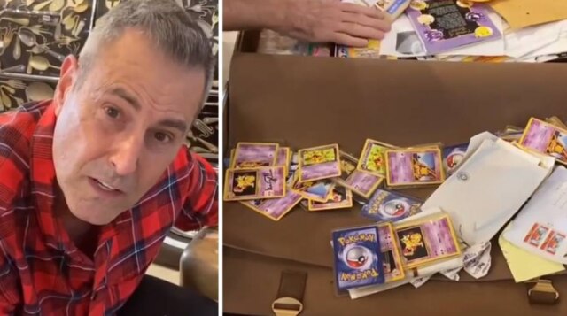 Instagram / @theurigeller Uri Geller ao lado de cartas do pokémon Kadabra