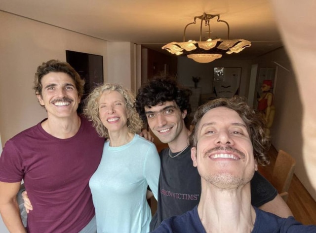 Instagram/@gabi_mariliagabriela Reynaldo Gianecchini, Marília Gabriela, Fabrício Santana e Theodoro Cochrane