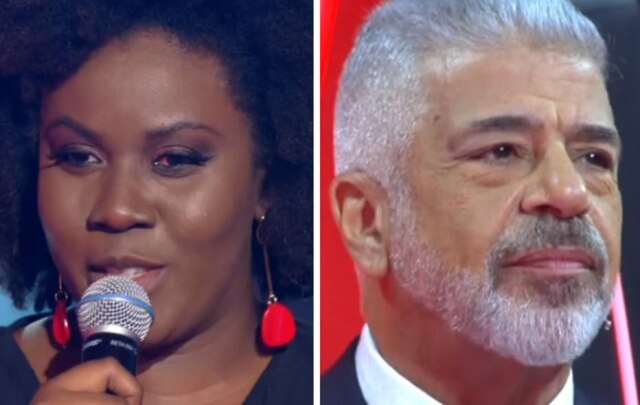 Reprodução de 'The Voice Brasil' (2018) / TV Globo Damiana Sadili e Lulu Santos.