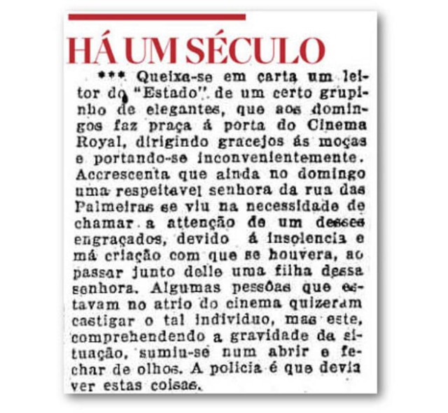 Acervo/Estadão O Estado de S.Paulo- 10/9/1918