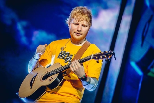 Stephan Solon/Move Concerts O cantor Ed Sheeran durante apresentação da turnê 'Divide' em São Paulo.