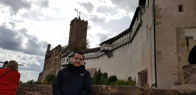 Arquivo pessoal O médico Miguel Rogério de Melo, que fez estágio de três meses na Alemanha.