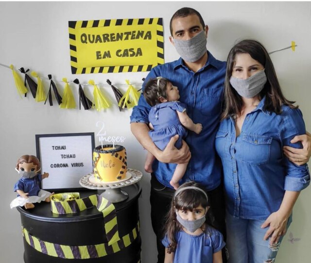 Instagram/@blogmaemamae Quarentena vira tema de aniversários durante isolamento social por causa da pandemia