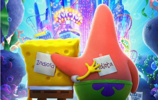 Divulgação Bob Esponja e Patrick estão no cartaz do novo filme da animação