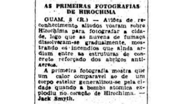 > Estadão - 09/8/1945