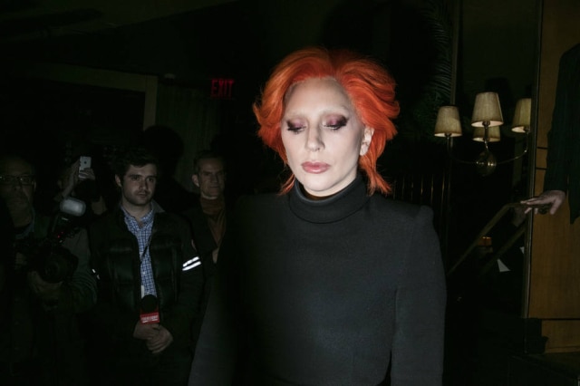 Rebecca Smeyne/The New York Times Lady Gaga no desfile de Brandon Maxwell
