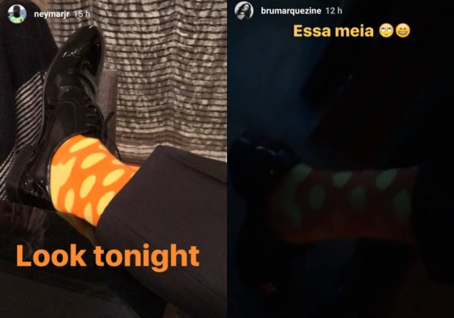 Reprodução Instagram Meias escolhidas por Neymar