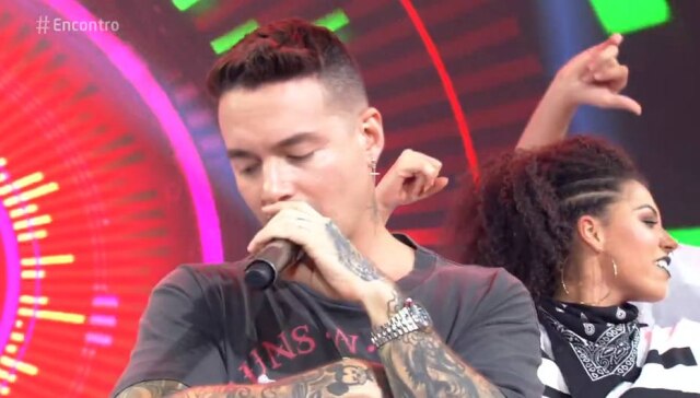 Reprodução de cena do programa 'Encontro' de 15/08/2017 / Globo Cantor colombiano é um dos expoentes do reggaeton