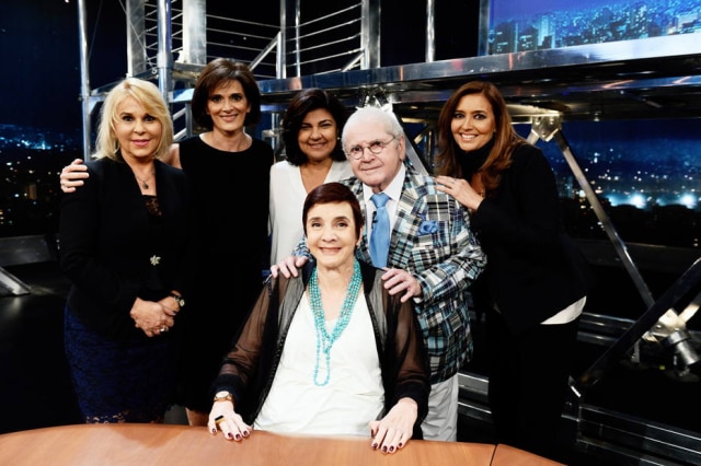 Zé Paulo Cardeal / Globo / Divulgação Quadro Meninas do J? - J? Soares, Cristina Serra, Cristiana L?bo, Ana Maria Tahan, Lucia Hip?lito, Lilian Witte Fibe