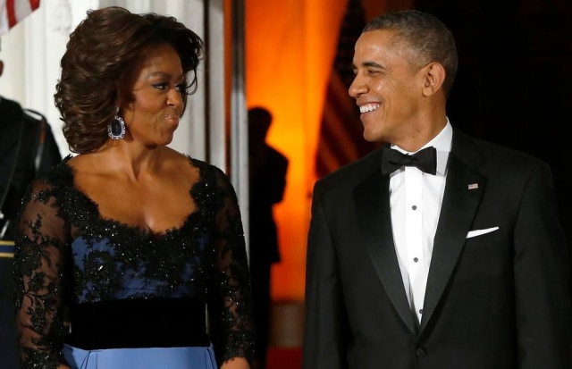 Jonathan Ernst/Reuters Michelle e Barack Obama na Casa Branca, em Washington, em fevereiro de 2014.