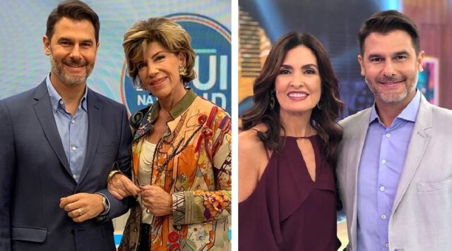 Instagram / @drfernandoneuro Médico Fernando Gomes ao lado de Silvia Poppovic e Fátima Bernardes, respectivamente.