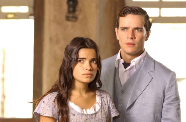 Globo / Divulgação Vanessa Giácomo e Daniel de Oliveira em cena de 'Cabocla'