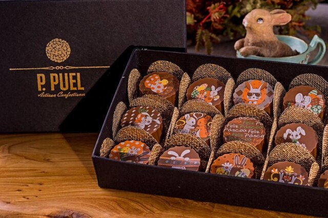 P.Puel Bombons de chocolate belga ao leite e recheio de brigadeiro belga da P.Puel