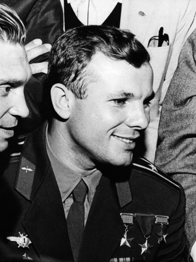Acervo/Estadão O astronauta russo Yuri Gagarin em visita a São Paulo. SP. 02/8/1961.