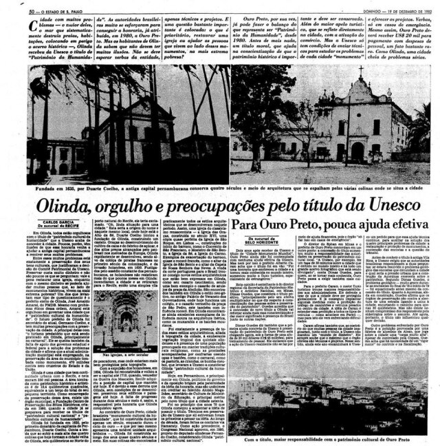 Acervo Estadão Reportagem de Carlos Garcia, 19/12/1982.