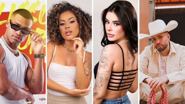 Reprodução Instagram / @alissonjordann | @sthefanematos | @mah_tavaress_ | @krawk Influenciadores digitais disputam uma das 20 vagas do reality show rural