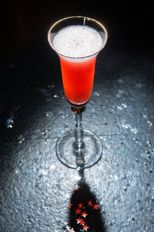Daniel Teixeira|Estadão Receita de drinque Strawberry Bellini