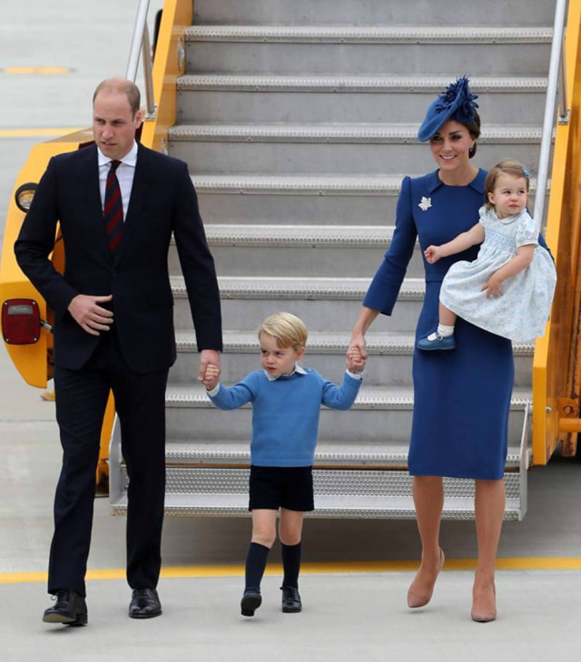 Reprodução/Facebook Família Real Britânica A família real desembarcou no Canadá no sábado, 24.