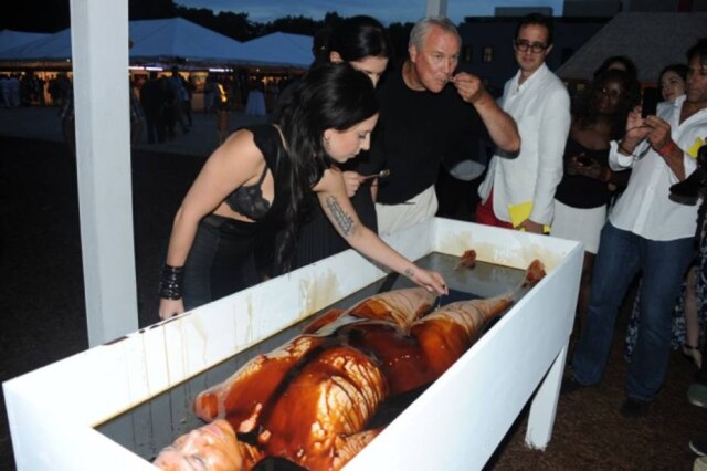 Reprodução Gaga em evento em NYC
