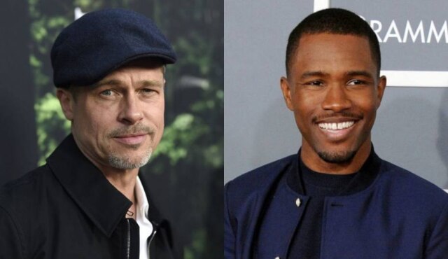 Chris Pizello/AP | Jordan Strauss/AP Brad Pitt e Frank Ocean parecem ter uma admiração mútua