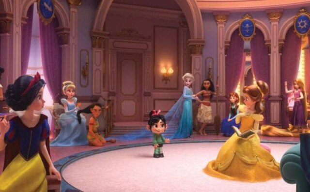 Twitter / @Disney_UK Princesas reunidas em cena de 'WiFi Ralph'