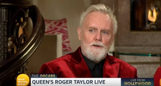 Reprodução de cena de 'Good Morning Britain' (2019)/ ITV Roger Taylor durante entrevista no programa inglês 'Good Morning Britain'.