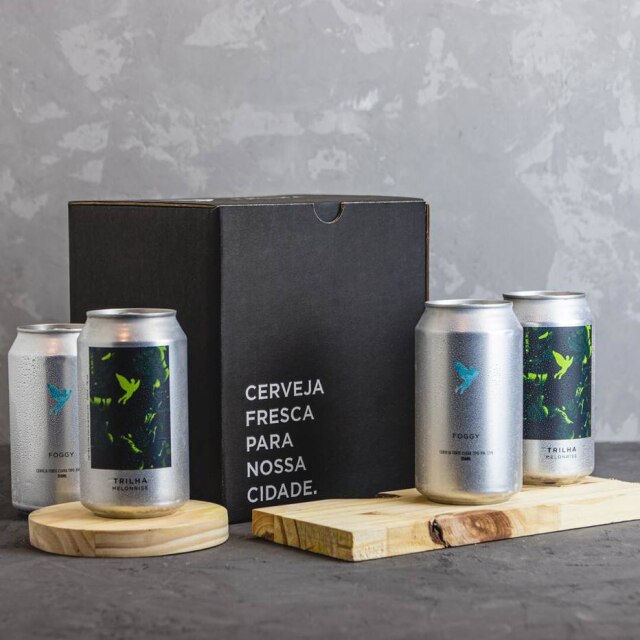 Trilha Pack de cervejas frescas da Trilha.