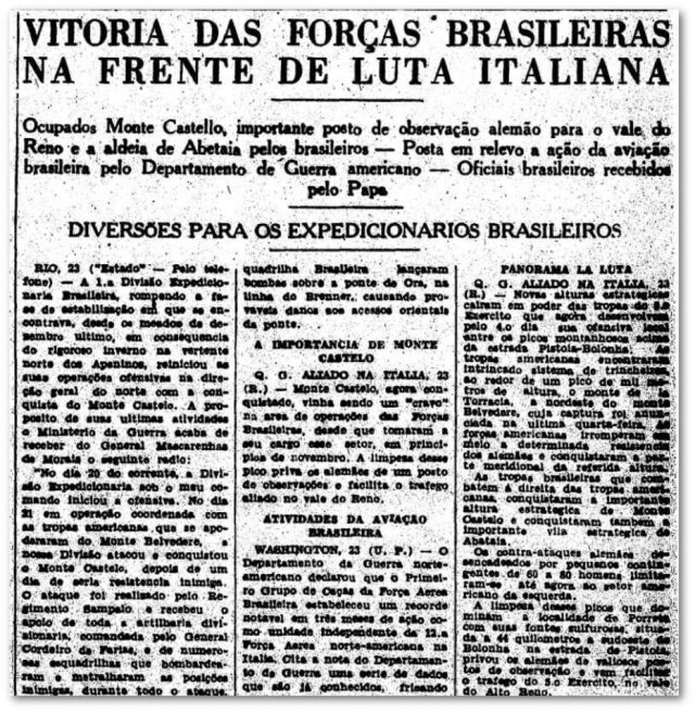 Acervo/Estadão O Estado de S.Paulo - 24/02/1945clique aqui para ver a página