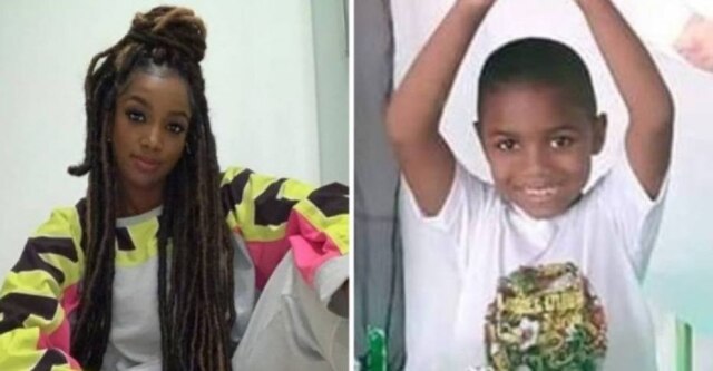 Instagram/@iza I Reprodução / Facebook A cantora Iza e Miguel Otávio, de cinco anos