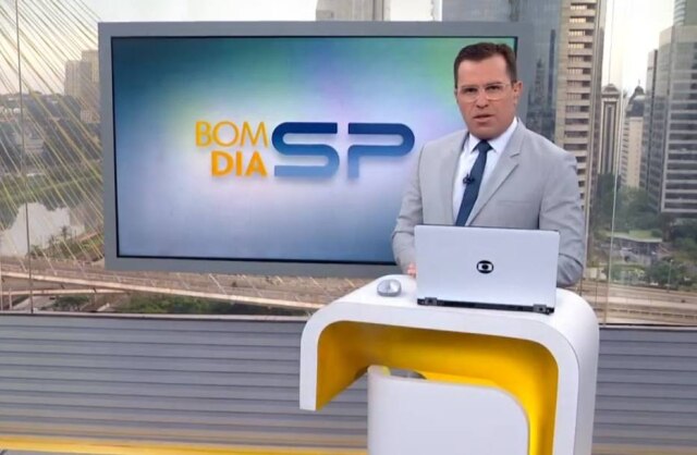 Reprodução de 'Bom Dia SP' (2020) / TV Globo Rodrigo Bocardi no 'Bom Dia SP'