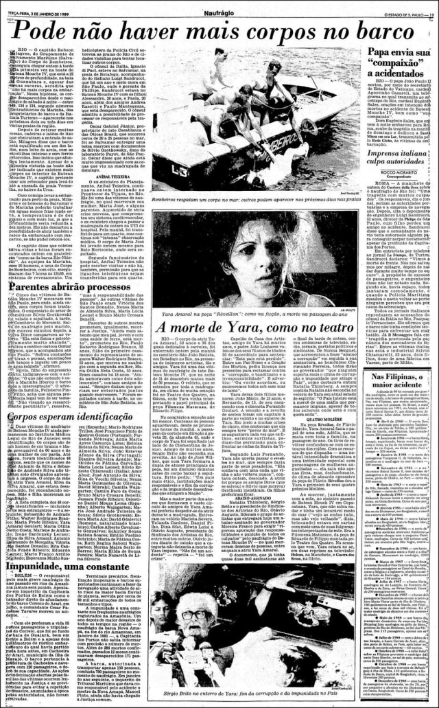 Acervo/Estadão O Estado de S.Paulo - 03/01/1989