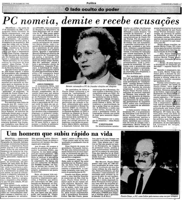 Acervo/Estadão >> Estadão - 21/10/1990