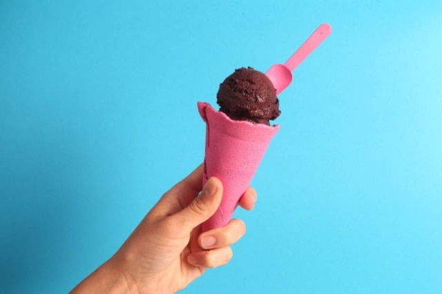 Alex Silva|Estadão Na Gelato Boutique, da mestre-sorveteira Márcia Garbin, o sorvete de açaí é denso e pouco doce.