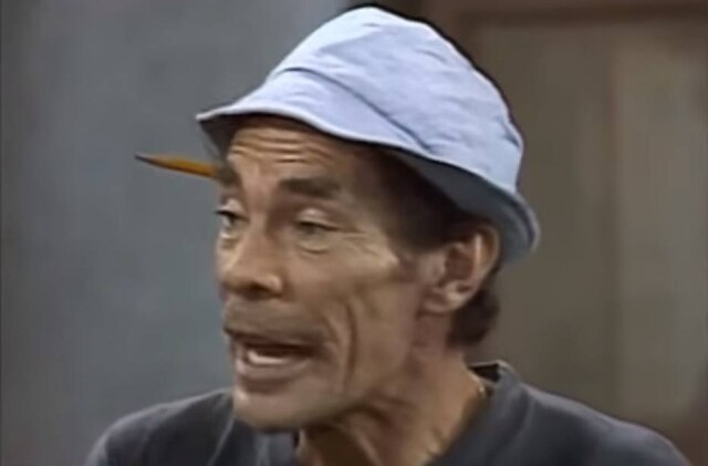 Reprodução de 'Chaves' (1978) / SBT Seu Madruga, personagem de Ramón Valdés