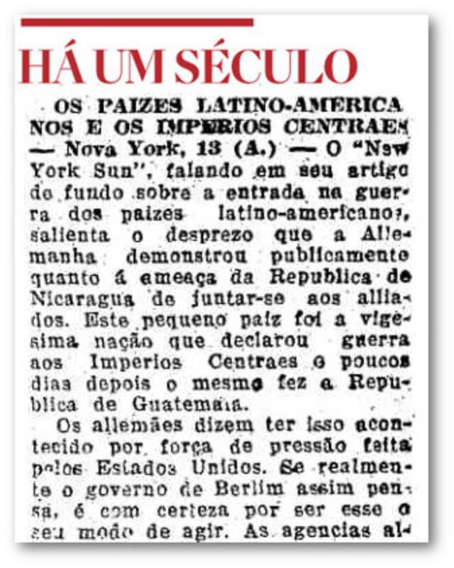 Acervo/ Estadão O Estado de S.Paulo - 14/5/1918