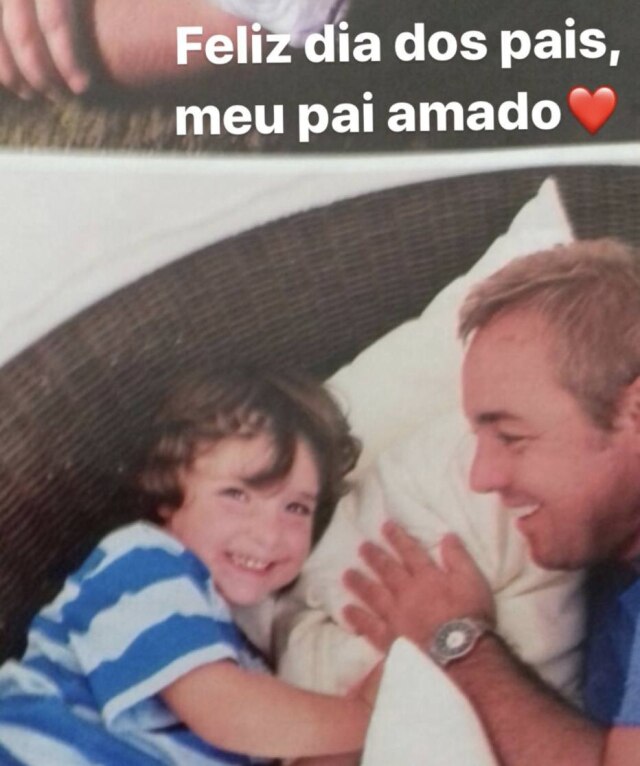 Instagram/@joaoaugustoliberato João Augusto e o pai, Gugu Liberato