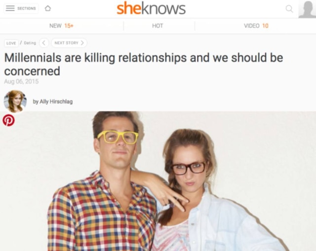 Reprodução/Buzzfeed Millennials estão matando os relacionamentos e deveriam estar preocupados.