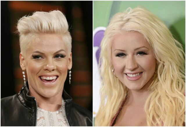 Danny Moloshok/Reuters | Dan Steinberg/Reuters Pink publicou em seu Twitter: 'Eu amo a Christina, nós fizemos as pazes'