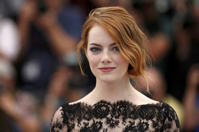 Benoit Tessier/Reuters Emma Stone na 68ª edição do Festival de Cinema de Cannes, em maio de 2015.