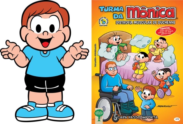Mauricio de Sousa Produções Edu, que tem Distrofia Muscular de Duchenne, é o protagonista de nova HQ da Turma da Mônica
