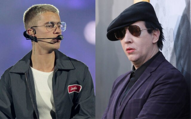 Felipe Rau/ Danny Moloshok Justin Bieber diz para Marilyn Manson que o tornou relevante de novo