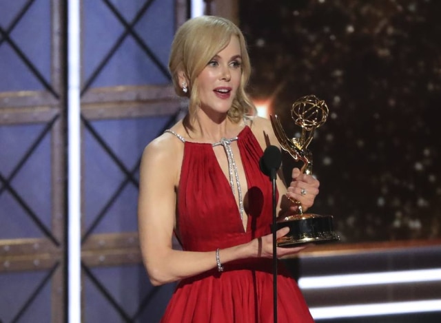 Mario Anzuoni/Reuters A atriz Nicole Kidman fez poderoso discurso denunciando a violência doméstica durante o Emmy Awards.